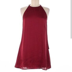 Show Me Your Mumu Burgundy Halter Dress